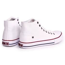 Herre klassiske high-top sneakers Big Star DD174251 Hvid 1