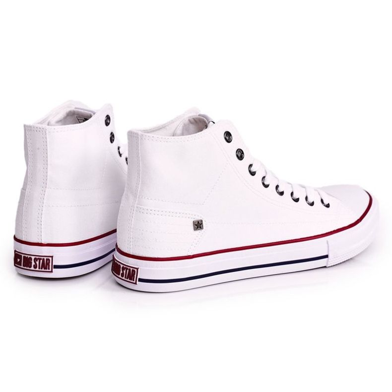 Herre klassiske high-top sneakers Big Star DD174251 Hvid 1