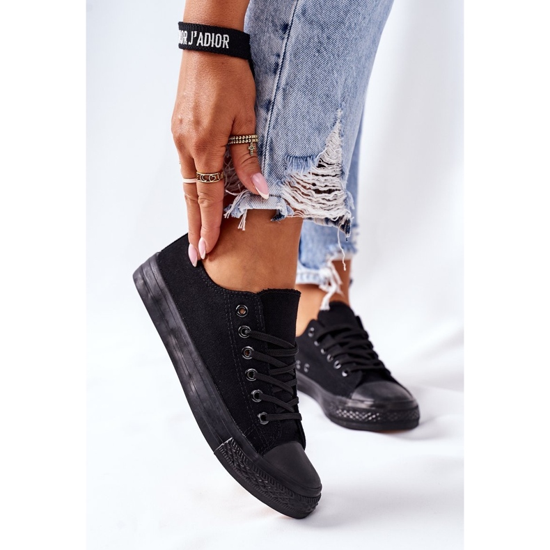 PS1 Kvinders klassiske sorte Omerta sneakers 2