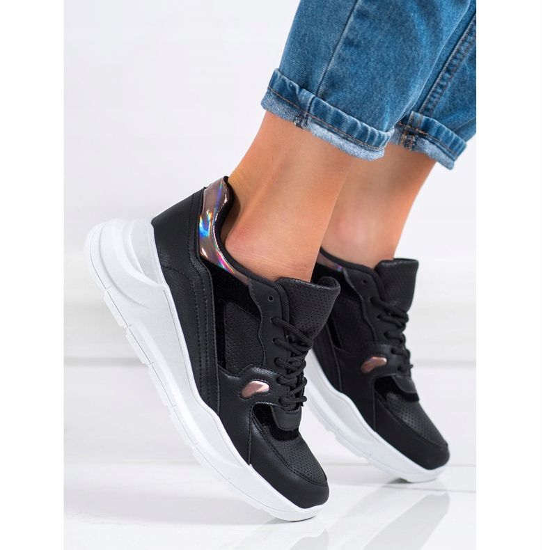 SHELOVET Sorte sneakers flerfarvet 1