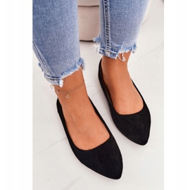 PS1 Delikat Ballerina I Spitz Sort Dermeno Suede 2