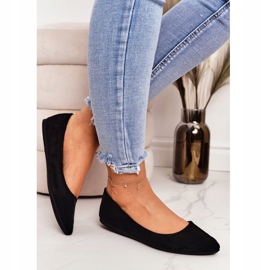 PS1 Delikat Ballerina I Spitz Sort Dermeno Suede 1