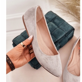 PS1 Grå Ballerinas Dame Suede Dermeno 1