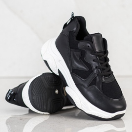 Fashion Behagelige sneakers sort 2
