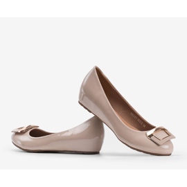 Beige kilehælsko Lillie 1