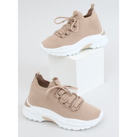 Beige sportsstrømper V8043-2 Khaki sko 1