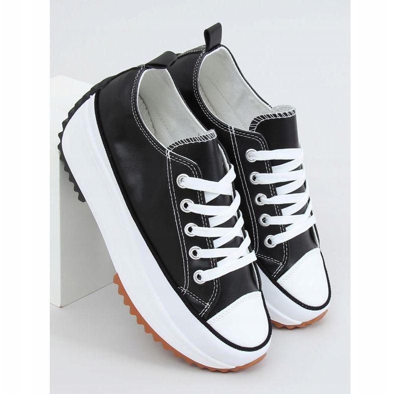 Designer sneakers med sort VL138 Sort sål 1