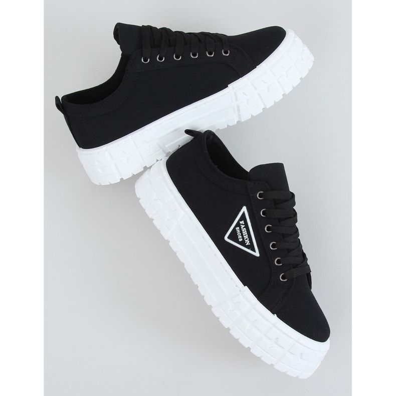 Sorte kvinders sneakers LA134 Sort 1