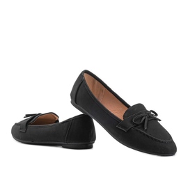 Sorte ruskind loafers fra Lena 1
