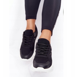 FB2 Sort Delusion kvinders sneakers på stor sål 1