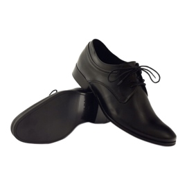 Badura Classic Leather Black formelle sko 7549 sort 3