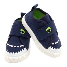 Evento Børnesneakers med velcro Crocodile 21DZ26-3923 Navy blå blå 5