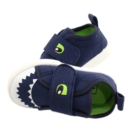 Evento Børnesneakers med velcro Crocodile 21DZ26-3923 Navy blå blå 4