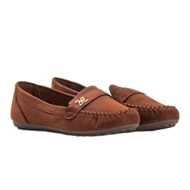 Maryam loafers i brun ruskind 1