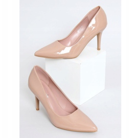 Kvinders beige og lyserøde stiletter S-631 Pink 1