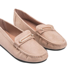 Keyla beige mokasiner til kvinder 1