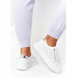 PS1 Kvinders sneakers med hvid-sølv Fondness Quilting 5