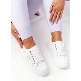 PS1 Kvinders sneakers med hvid-sølv Fondness Quilting 6