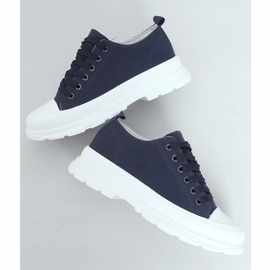 Marineblå kvinders sneakers LA122 Navy 1