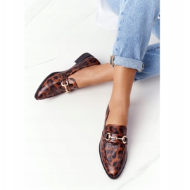 S.Barski Elegante kvinders loafers S. Barski Leopard brun 2