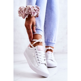 Kvinders sneakers Big Star HH274073 Hvid og pink 1