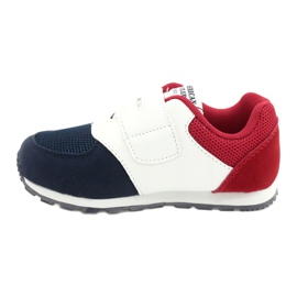 American Club Børns sportssko læderindsats BS01 BS02 Navy hvid 1
