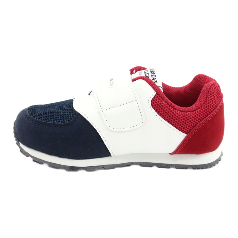 American Club Børns sportssko læderindsats BS01 BS02 Navy hvid 1
