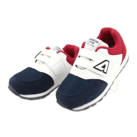 American Club Børns sportssko læderindsats BS01 BS02 Navy hvid 2
