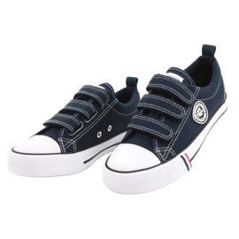 American Club LH31 / 22 marineblå velcro sneakers 1