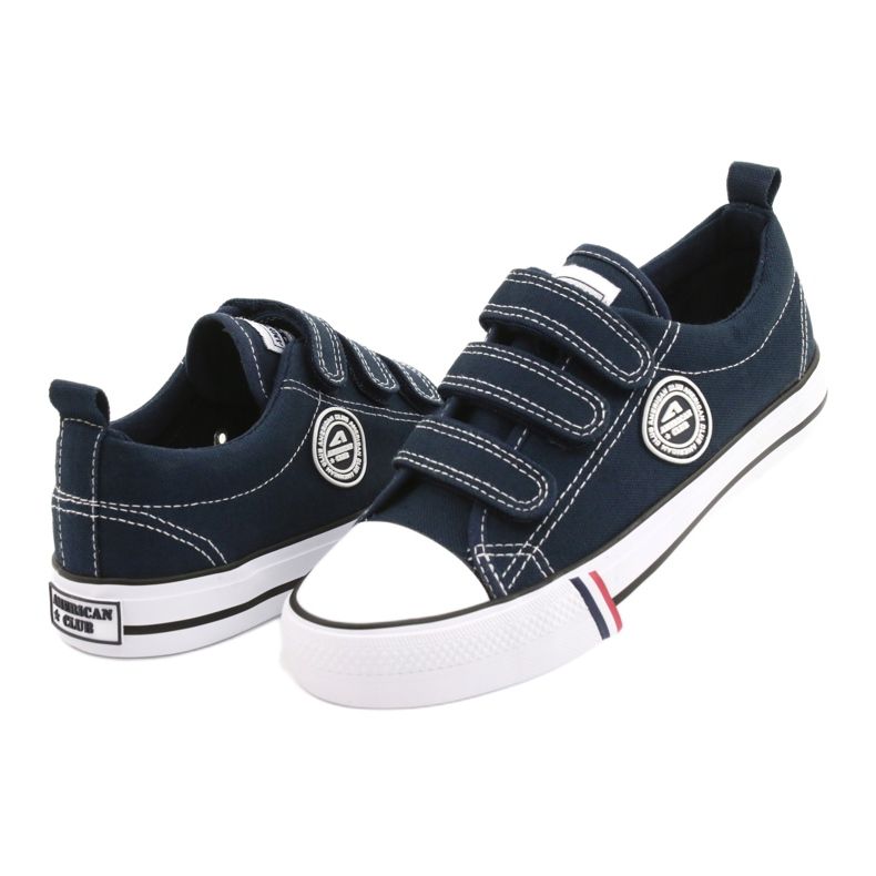 American Club LH31 / 22 marineblå velcro sneakers 2