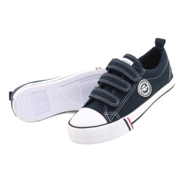 American Club LH31 / 22 marineblå velcro sneakers 3