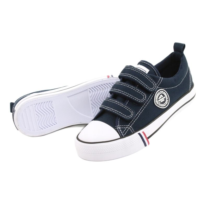 American Club LH31 / 22 marineblå velcro sneakers 3