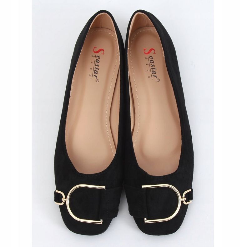 Elegante sorte ballerinaer til kvinder LK47P Sort 1