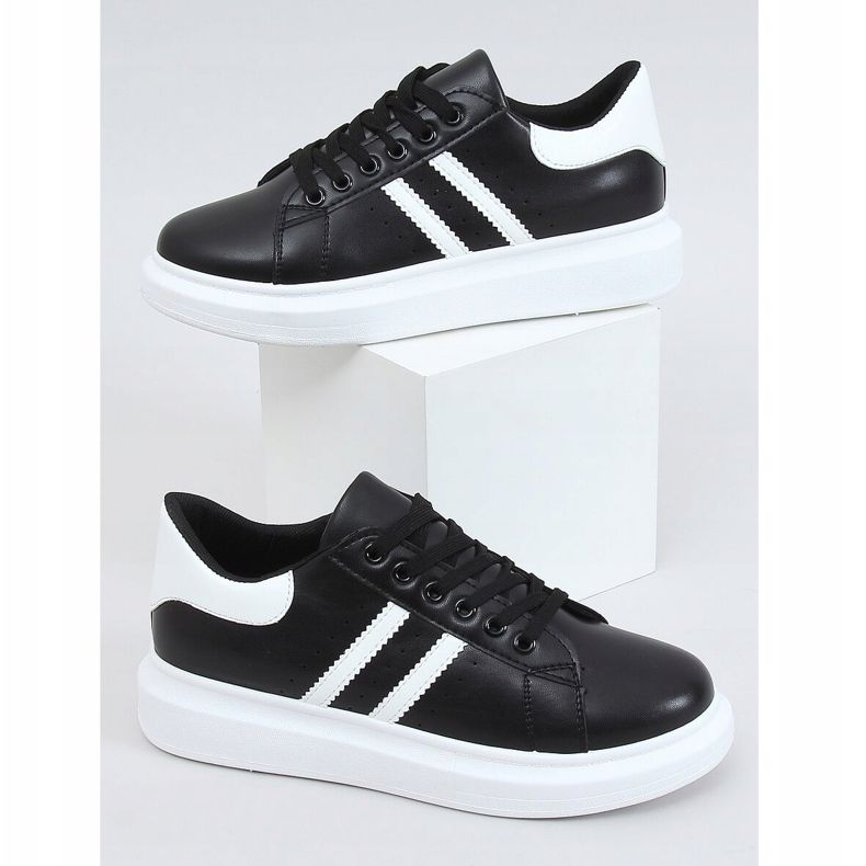 Sorte kvinders sneakers VL139P SORT / HVID 1
