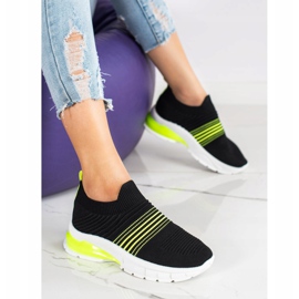 SHELOVET Spring Openwork sneakers sort gul 2