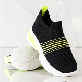 SHELOVET Spring Openwork sneakers sort gul 1