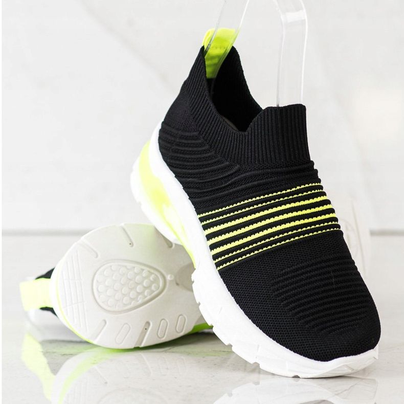 SHELOVET Spring Openwork sneakers sort gul 1