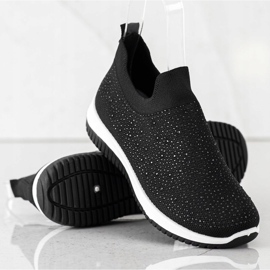 Renda Slip-on sneakers til foråret sort 1