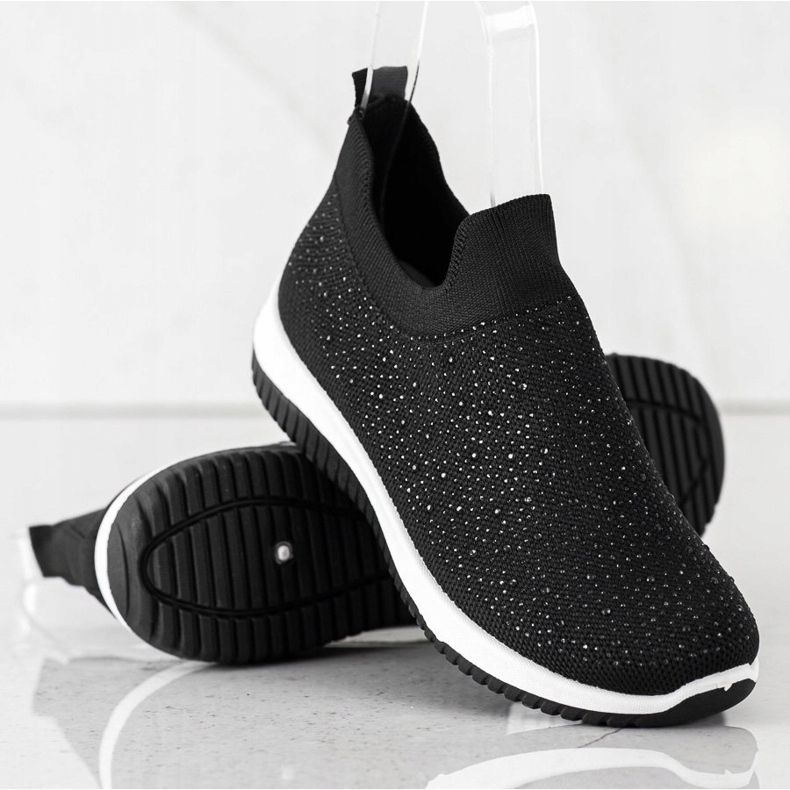 Renda Slip-on sneakers til foråret sort 1