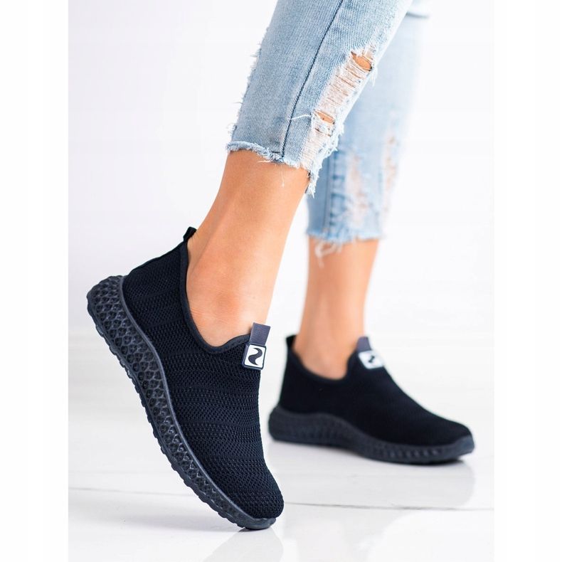 SHELOVET Spring Openwork Slipons blå 2