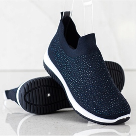 Renda Slip-on sneakers til foråret marineblå 1