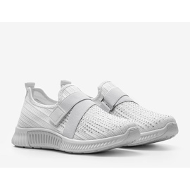 Akira hvide slip-on sportssko 1