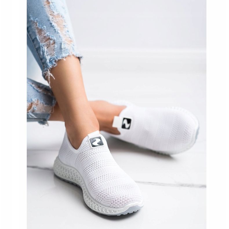SHELOVET Spring Openwork Slipons hvid 1