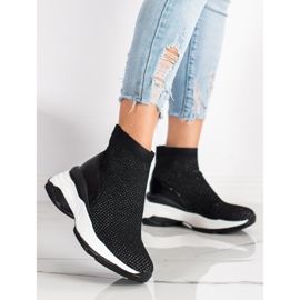 SHELOVET Sneakers i høj tekstil sort 1
