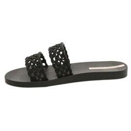 Ipanema Renda Fem 26506 Sorte hjemmesko 1