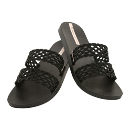 Ipanema Renda Fem 26506 Sorte hjemmesko 4