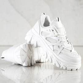 SHELOVET Hvide mode sneakers 1
