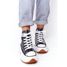 PS1 Læder -sneakers på den sorte Coachella -platform hvid 1
