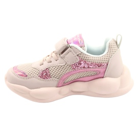 American Club Moderigtige Pink Halographic Sportssko ES23/21 lyserød 1