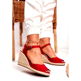 Kvinders sandaler Espadrilles Big Star Rød DD274A213 1